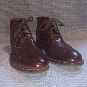 Cole Haan lace up dress boots.